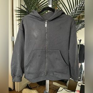 Zara FULL Zip Up Black Hoodie